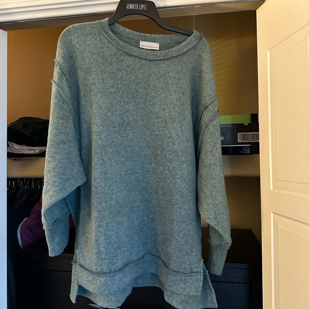 Women's Green/Grey Sweater new